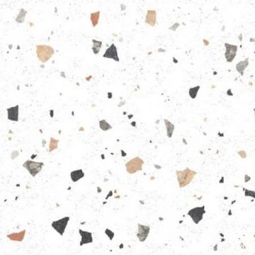 Керамогранит Sol (Сол) Terrazo Razin Белый 60х60 см Полированный (TERRAZO RAZIN WHITE 60x60 CARVING)