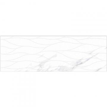 Керамическая плитка Sol (Сол) Bianco Grey HL Waves 30х90 см (Bianco Grey 300x900)