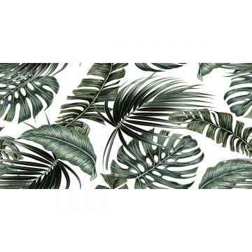 Плитка настенная Тянь Шань (Tian Shan) Ликаон Декор Папоротник, глянцевая 30x60 см TP3600H