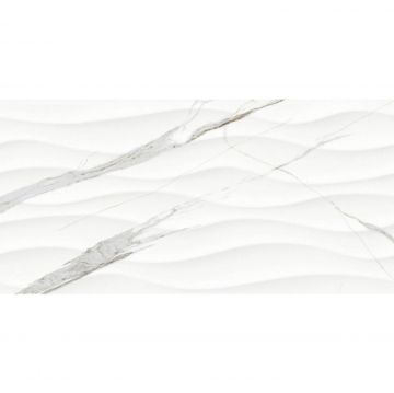 Плитка настенная Тянь Шань (Tian Shan) Махаон Рельеф 30x60 см Белая TP3604SWAY