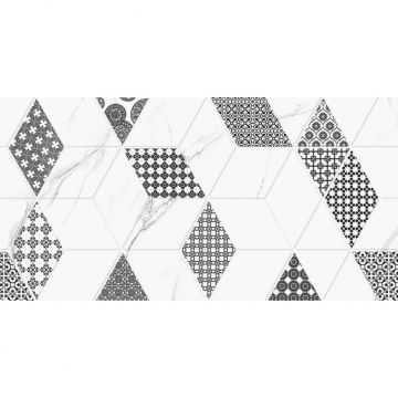 Плитка настенная Тянь Шань (Tian Shan) Дамон Декор Ромбы 30x60 см TP3628H2