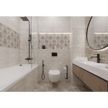 Плитка настенная Тянь Шань (Tian Shan) Дриада 30x60 см Светло-серая TP3650AM