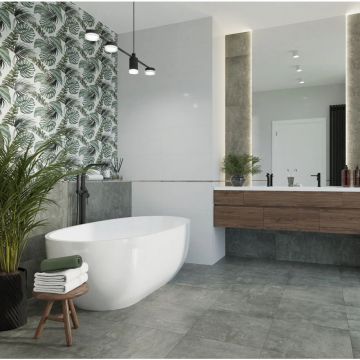 Плитка настенная Тянь Шань (Tian Shan) Ликаон темно-Серая матовая 30x60 см TP3655BM