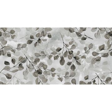 Плитка настенная Тянь Шань (Tian Shan) Сильвия Декор Серая, глянцевая 30x60 см TP3666H