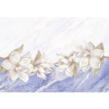 Плитка настенная Тянь Шань (Tian Shan) Нимфа Декор Цветы 30x45 см TP304501HS