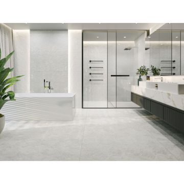 Керамогранит NT Ceramic (Нт Керамик) Cemento Concept White Carving 60х120 см, NTT99610С