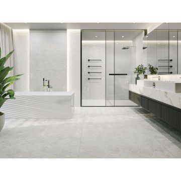 Керамогранит NT Ceramic (Нт Керамик) Cemento Concept White Carving 60х120 см, NTT99610С