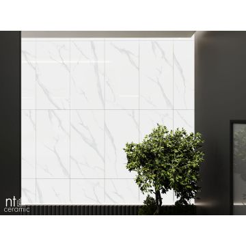 Керамогранит NT Ceramic (Нт Керамик) Bright and Shiny NTT9106 Statuario 60х120 см