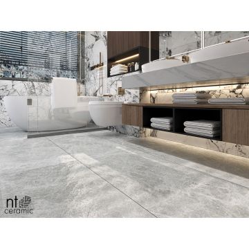 Керамогранит NT Ceramic (Нт Керамик) Bright and Shiny NTT9118 Tundra Pearl mat 60х120 см