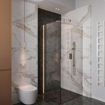 Керамогранит NT Ceramic (Нт Керамик) Bright and Shiny NTT9121P Calacatta Light Grey 60х120 см