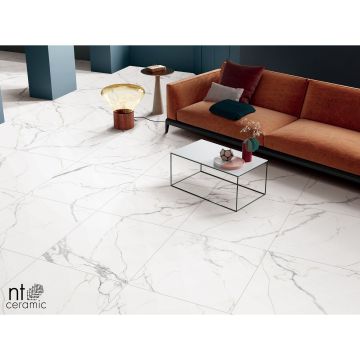 Керамогранит NT Ceramic (Нт Керамик) Bright and Shiny NTT9122M Barbara White mat 60х120 см