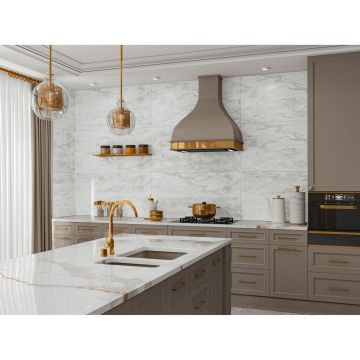Керамогранит NT Ceramic (Нт Керамик) Axion White Wave Carving 60х120 см, NTTVL99821C