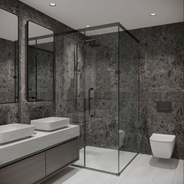 Керамогранит NT Ceramic (НТ Керамик) Rockstar Black Abyss 60х120 см, NTTHS99802D