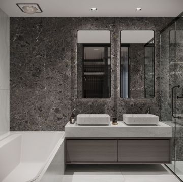 Керамогранит NT Ceramic (НТ Керамик) Rockstar Black Abyss 60х120 см, NTTHS99802D