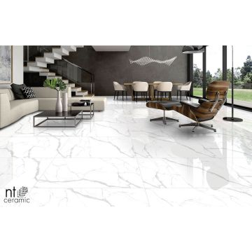Керамогранит NT Ceramic (Нт Керамик) Marmo Statuario Ultra White 60х120 см, NTT99512M