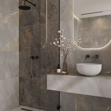 Керамогранит NT Ceramic (НТ Керамик) Axion Shiny Slate 60х120 см, NTTHS99809K