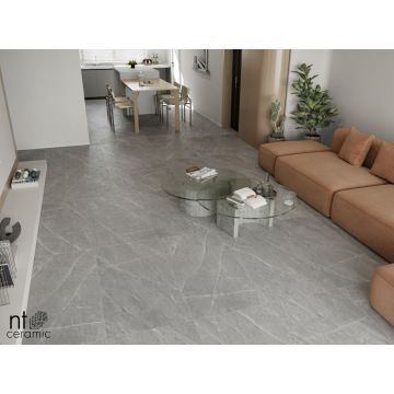 Керамогранит NT Ceramic (НТ Керамик) Granite Limestone Grey Structura 60х120 см, NTT99617M
