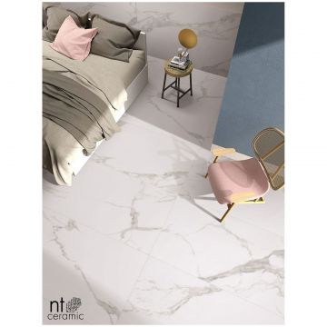 Базовая плита НТ Керамик Marvel 120х60 см белый глянцевая ML612NTT1001P, NT Ceramic