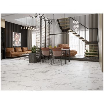 Базовая плита НТ Керамик Marmo 60х60 см белый матовая NTT995160M, Callacata Endless Mat, NT Ceramic