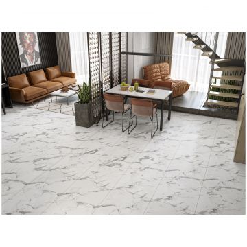 Базовая плита НТ Керамик Marmo 60х60 см белый матовая NTT995160M, Callacata Endless Mat, NT Ceramic