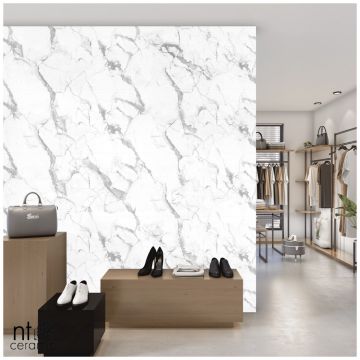 Базовая плита НТ Керамик Marmo 60х60 см белый матовая NTT995160M, Callacata Endless Mat, NT Ceramic