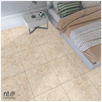 Базовая плита НТ Керамик Marmo 60х60 см бежевый матовая NTT99515M, Ivory Endless, NT Ceramic
