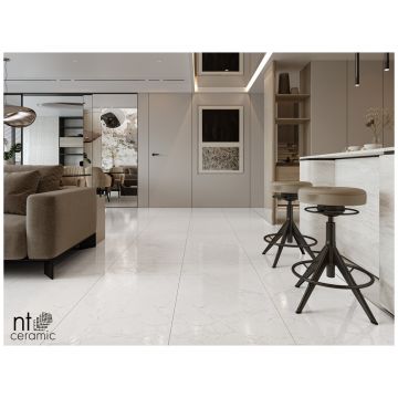 Базовая плита НТ Керамик Marmo 60х60 см серый матовая NTT995180M, Impero Carving, NT Ceramic