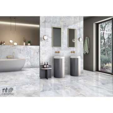 Керамогранит NT Ceramic (Нт Керамик) Onyx Solano Blue 60х120 см, NTT995100P