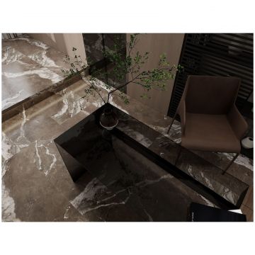 Базовая плита НТ Керамик Riverstone 120х60 см коричневый лаппатированная NTT9357DS, Kronos Brown Digital Satin, NT Ceramic
