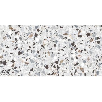 Керамогранит NT Ceramic (Нт Керамик) Terrazzo Terrazzo White 60х120 см, NTT99606