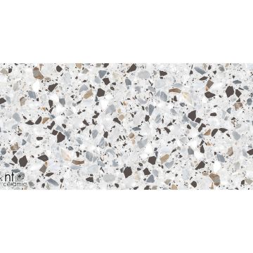 Керамогранит NT Ceramic (Нт Керамик) Terrazzo Terrazzo White 60х120 см, NTT99606
