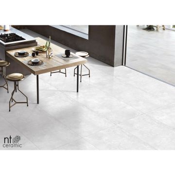 Керамогранит NT Ceramic (Нт Керамик) Cemento Zett Bianco 60х120 см, NTT996000M