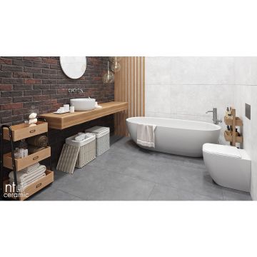 Керамогранит NT Ceramic (Нт Керамик) Cemento Zett Grafite 60х120 см, NTT99601M