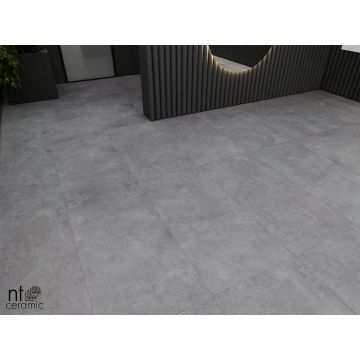 Керамогранит NT Ceramic (Нт Керамик) Cemento Zett Grafite 60х120 см, NTT99601M