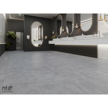 Керамогранит NT Ceramic (Нт Керамик) Cemento Zett Grafite 60х120 см, NTT99601M