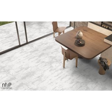 Керамогранит NT Ceramic (Нт Керамик) Metallic White 60х120 см, NTT99609M