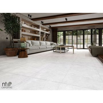 Керамогранит NT Ceramic (Нт Керамик) Cemento Zett Bianco 60х60 см, NTT996000M