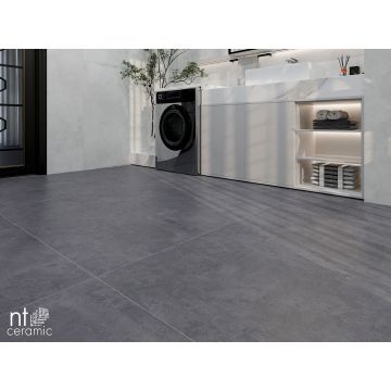 Керамогранит NT Ceramic (Нт Керамик) Cemento Zett Black 60х60 см, NTT996020M