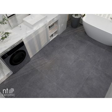 Керамогранит NT Ceramic (Нт Керамик) Cemento Zett Black 60х60 см, NTT996020M