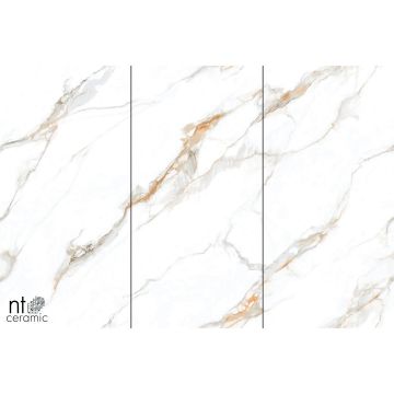 Керамогранит NT Ceramic (Нт Керамик) Atlas Wide Calacatta Gold 120х240 см, NTT3002P