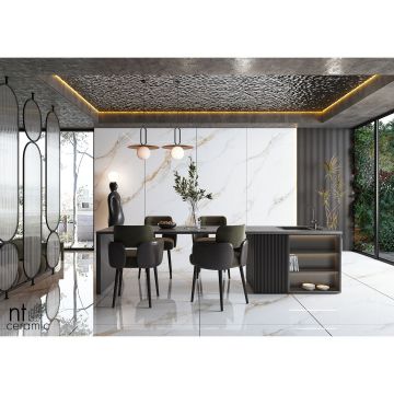 Керамогранит NT Ceramic (Нт Керамик) Atlas Wide Calacatta Gold 120х240 см, NTT3002P