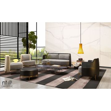 Керамогранит NT Ceramic (Нт Керамик) Atlas Wide Bianco Statuario 120х240 см, NTT3008P