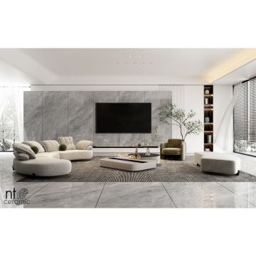 Керамогранит NT Ceramic (Нт Керамик) Atlas Wide Breccia Light Grey 120х240 см, NTT3007P