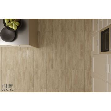 Керамогранит NT Ceramic (Нт Керамик) Wood Vanilla mat 20х120 см, NTT92307M