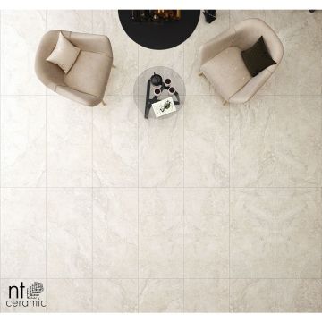 Керамогранит NT Ceramic (Нт Керамик) Zeus Travertine Bianco 60х120 см, ZS6NTT9703M