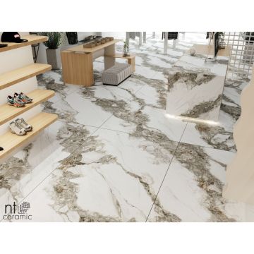 Керамогранит NT Ceramic (Нт Керамик) Atlas Home Bianco Struttura, NTT3502M