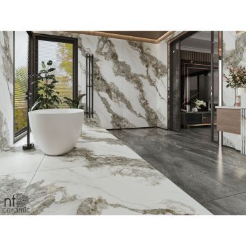 Керамогранит NT Ceramic (Нт Керамик) Atlas Home Bianco Struttura, NTT3502M