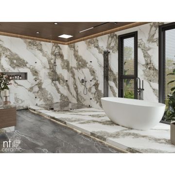 Керамогранит NT Ceramic (Нт Керамик) Atlas Home Bianco Struttura, NTT3502M