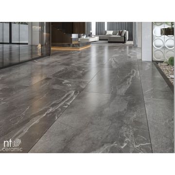 Керамогранит NT Ceramic (Нт Керамик) Quanta Grey Slate Black 60х120 см, NS612NTT9027L