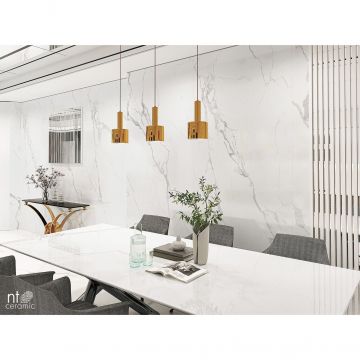 Керамогранит NT Ceramic (Нт Керамик) Atlas Home Marble White 120х280 см, NTT3605P